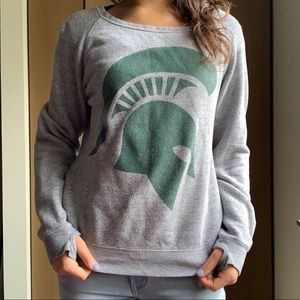 Michigan State Pullover Sweater (with thumb-holes)